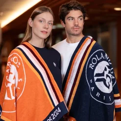 Roland-Garros Bath Linen|Household Linen|2024 Official Unisex Player Towel - Navy