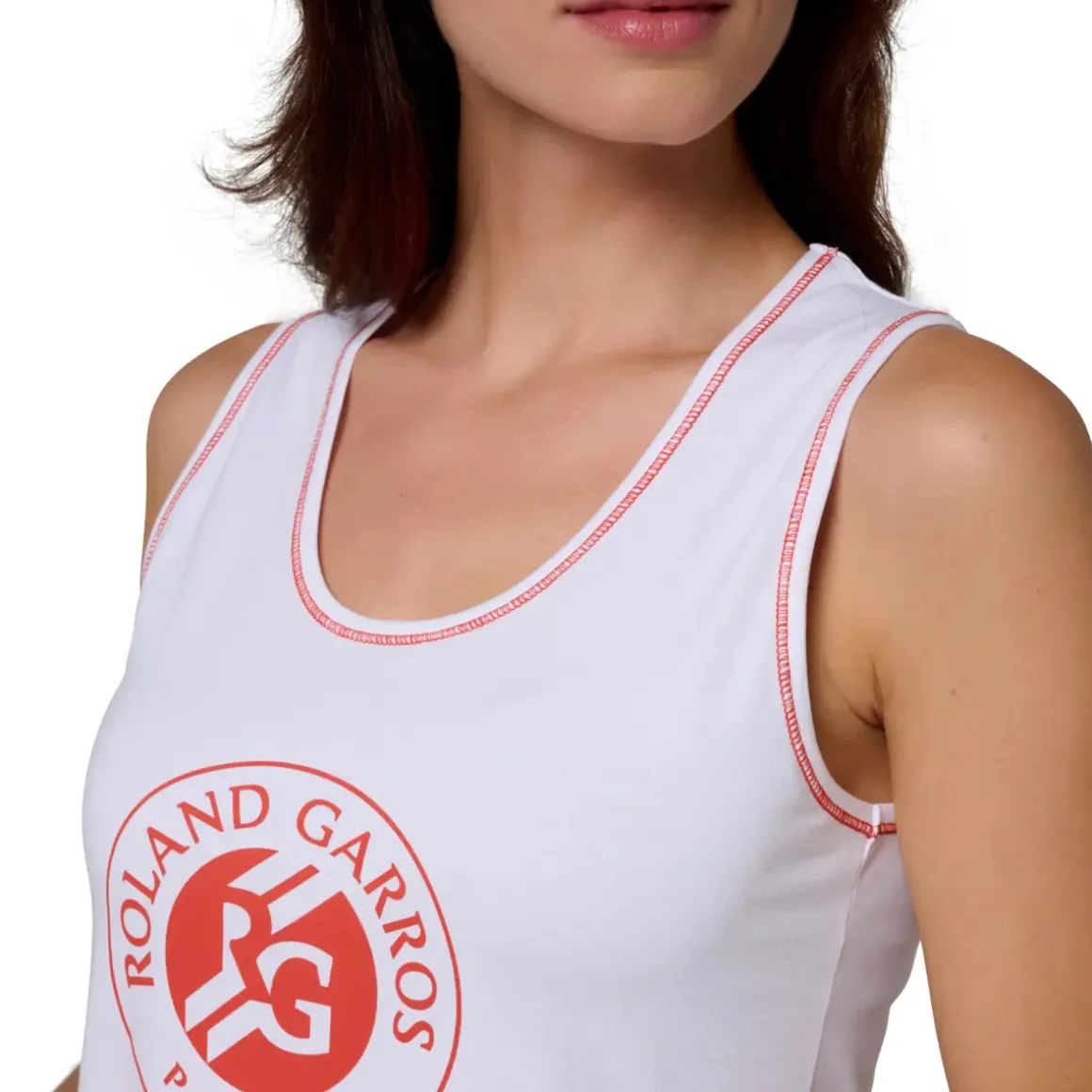 Roland-Garros T-shirts & Tank Tops|Big Logo Tank Top Women - White