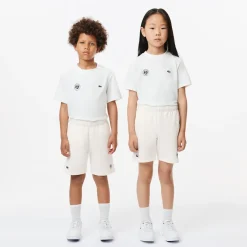Roland-Garros Girls Outfit|Boys Outfit|Boys’ Lacoste Sport Roland Garros Edition Organic Cotton Shorts
