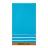 Roland-Garros Bath Linen|Players' Towels|Carré Blanc Towel Kit - Blue
