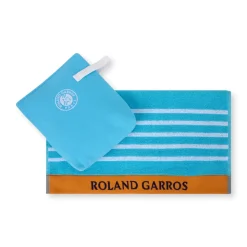 Roland-Garros Bath Linen|Players' Towels|Carré Blanc Towel Kit - Blue