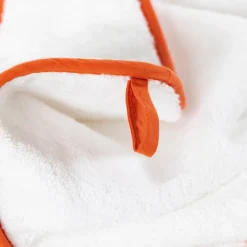 Roland-Garros Bath Linen|Accessories|Carré Blanc x cotton baby bath cape - White