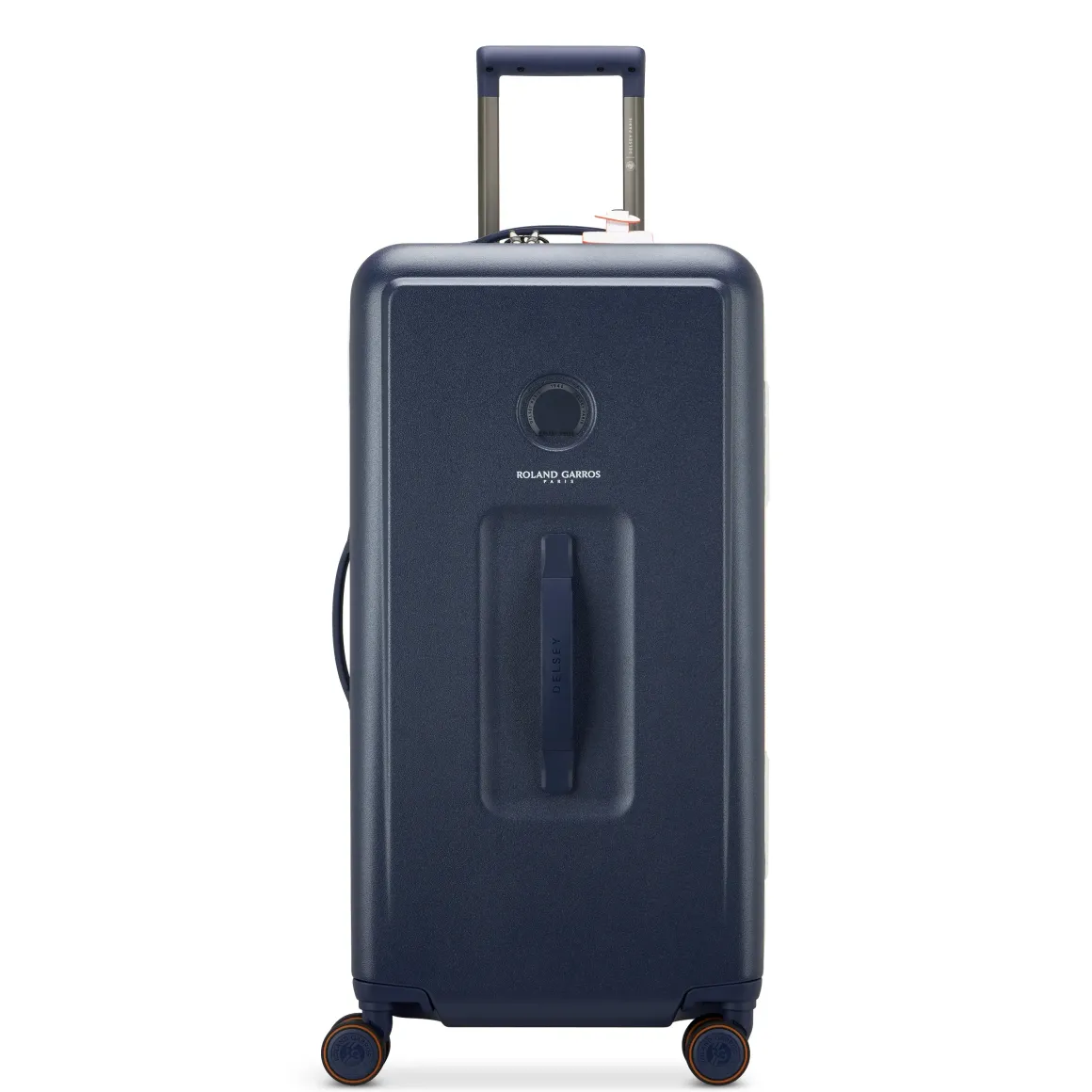 Roland-Garros Luggage|Delsey x (80cm) Checked Trunk Suitcase - Navy