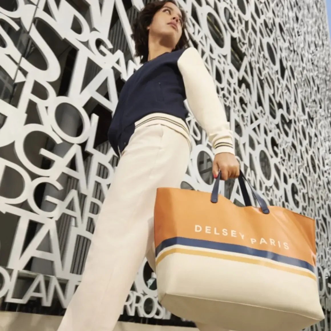 Roland-Garros Luggage|Tote Bags & Handbag|Delsey x Reporter Tote Bag - Orange