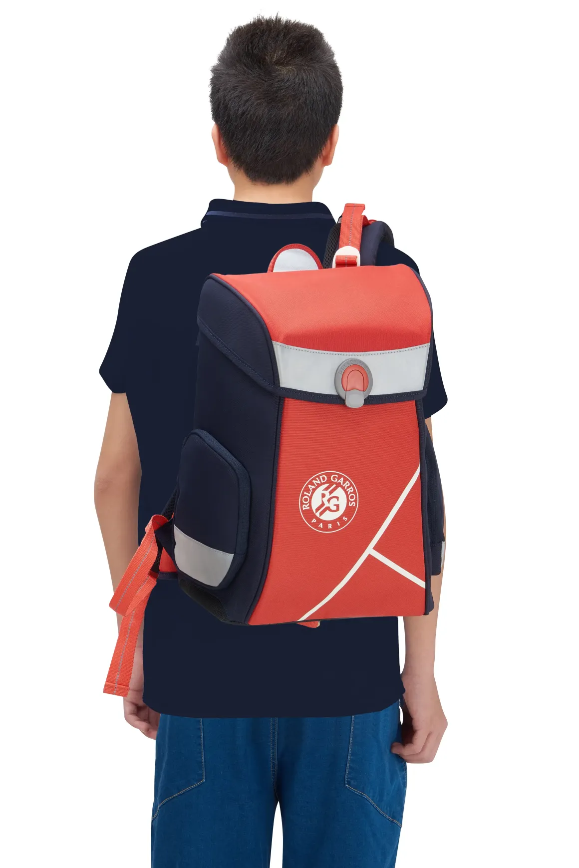 Roland-Garros Luggage|Accessories|Delsey x School Backpack - Navy and Clay