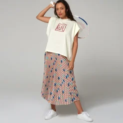 Roland-Garros T-shirts & Tank Tops|Galeries Lafayette for T-shirt - Ecru