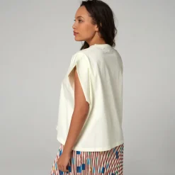 Roland-Garros T-shirts & Tank Tops|Galeries Lafayette for T-shirt - Ecru