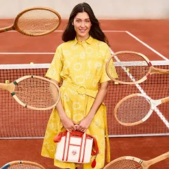 Roland-Garros Skirts, Dresses & Trousers|Galeries Lafayette x Women's Sun Dress - Yellow