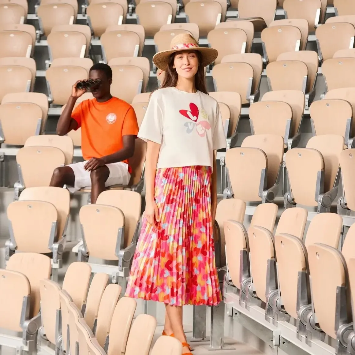 Roland-Garros T-shirts & Tank Tops|Galeries Lafayette x Women's T-Shirt - White