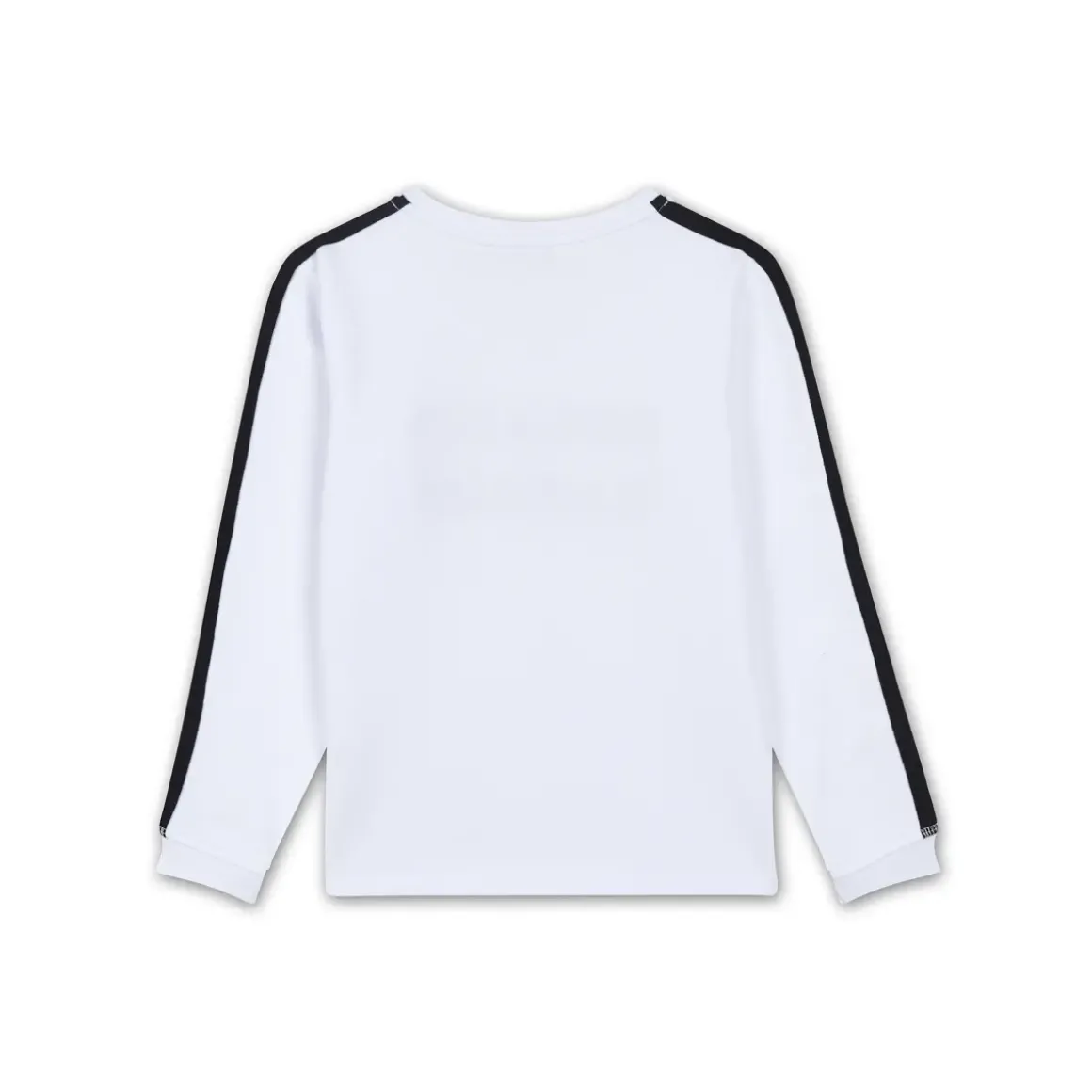 Roland-Garros Girls Outfit|Girl's V neck sweatshirt terry embroidery - white