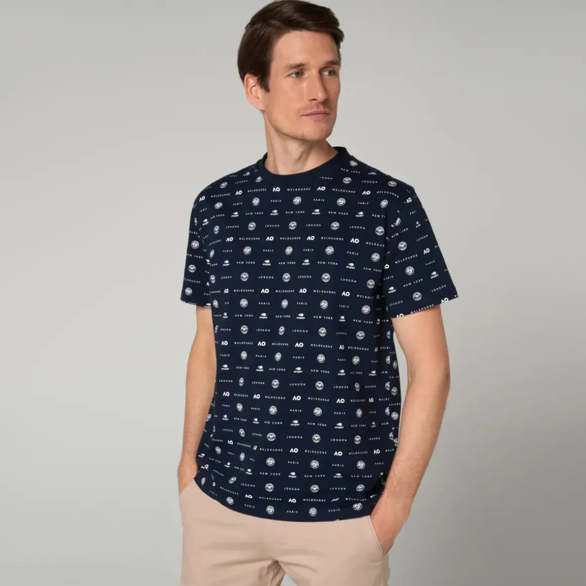 Roland-Garros T-shirts|Grand Slam man t-shirt - Navy