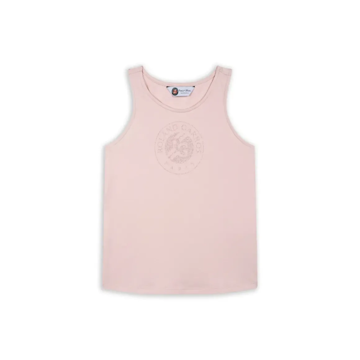 Roland-Garros Girls Outfit|Gril's Roland Garros logo round neck tank top - pink