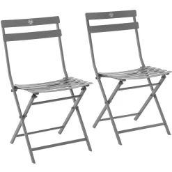 Roland-Garros Furnitures|Hespéride for set of 2 chairs - Grey