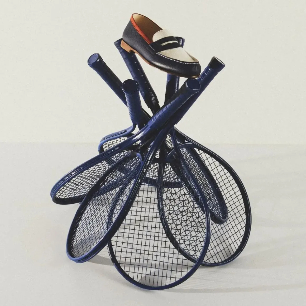 Roland-Garros Shoes & Socks|Shoes|J.M Weston x Men's Moccasins - Navy