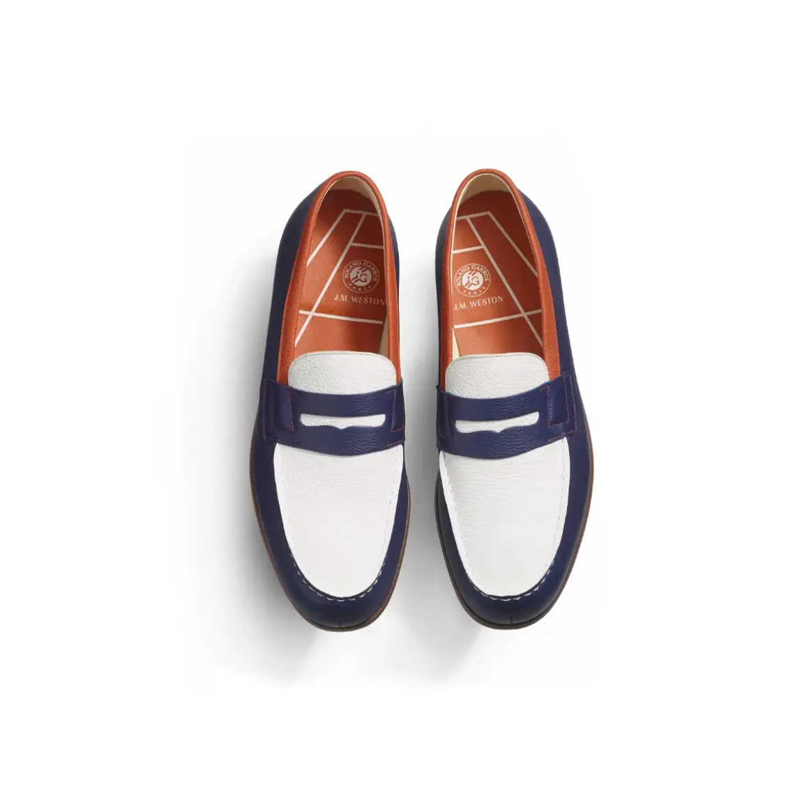Roland-Garros Shoes & Socks|Shoes|J.M Weston x Men's Moccasins - Navy