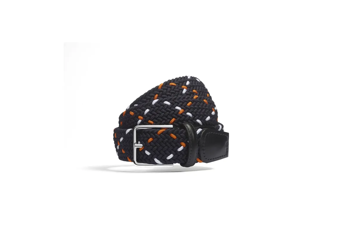 Roland-Garros Belts|Belts|J.M. Weston x Man Braided Belt - Navy