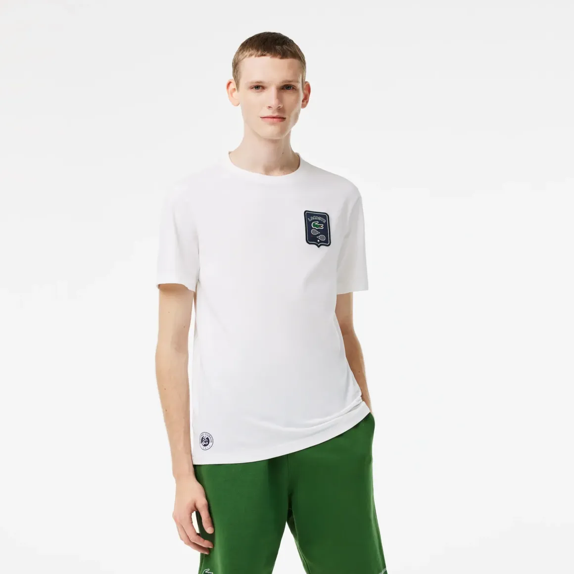 Roland-Garros T-shirts|Lacoste for Man T-shirt - White