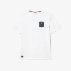 Roland-Garros T-shirts|Lacoste for Man T-shirt - White