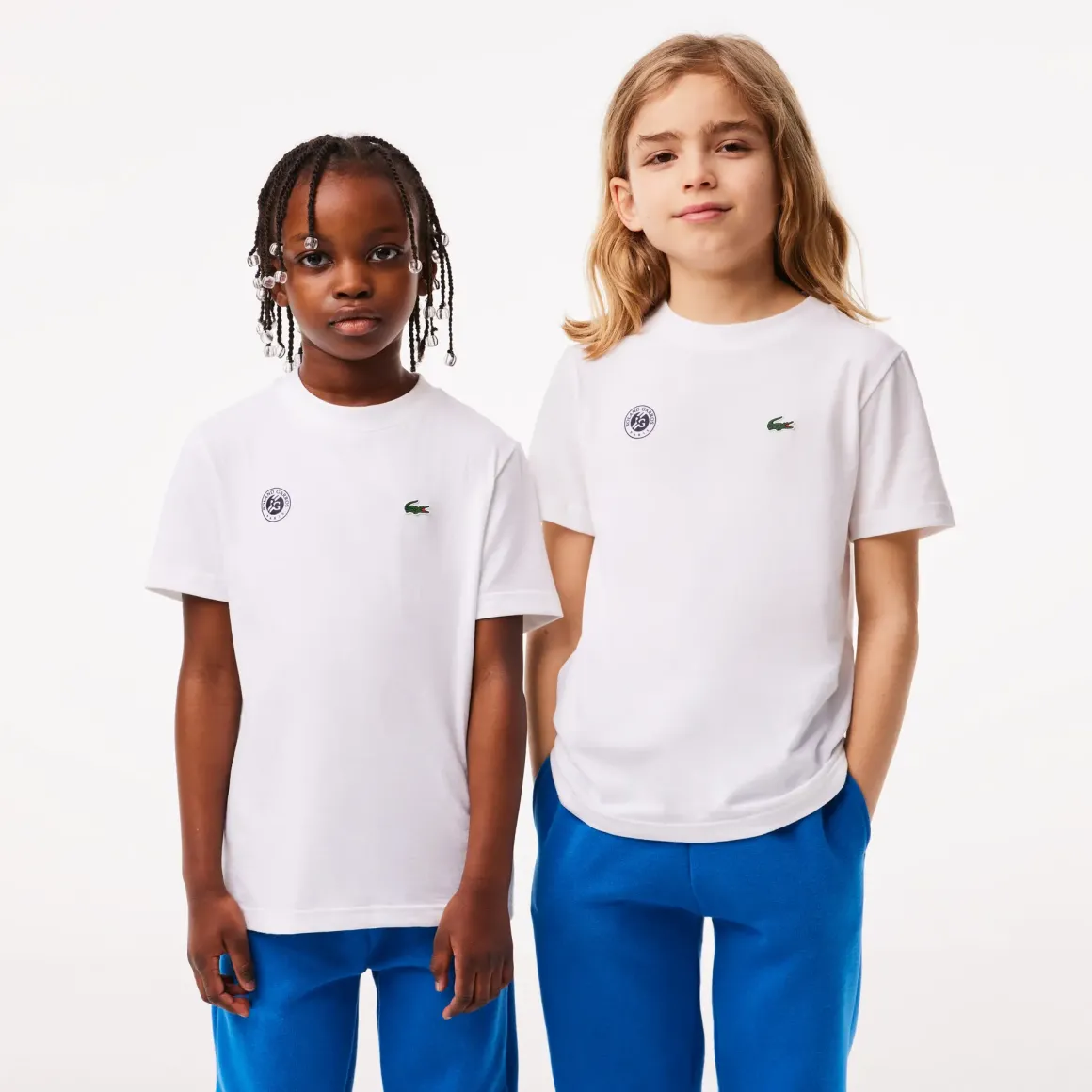 Roland-Garros Girls Outfit|Boys Outfit|Lacoste for kid t-shirt - White