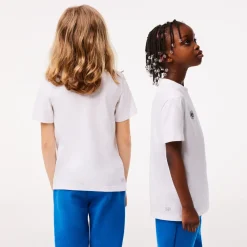 Roland-Garros Girls Outfit|Boys Outfit|Lacoste for kid t-shirt - White