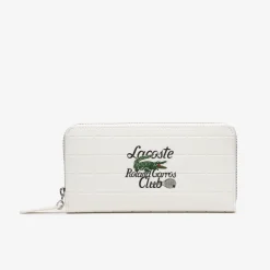 Roland-Garros Wallets|Small Leather Goods|Lacoste for Zipped Wallet - White