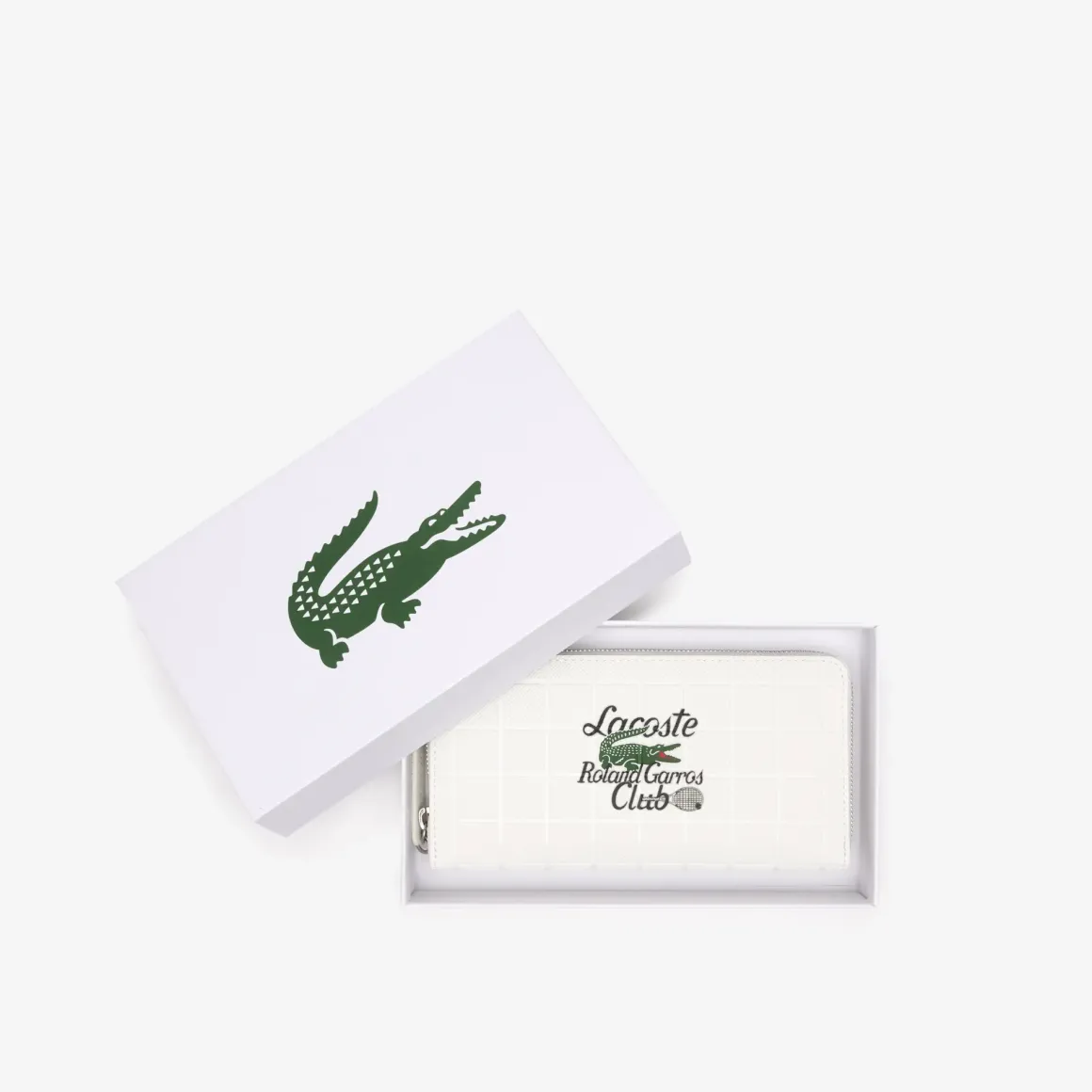 Roland-Garros Wallets|Small Leather Goods|Lacoste for Zipped Wallet - White