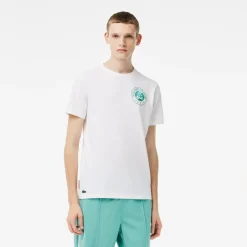 Roland-Garros T-shirts & Tank Tops|T-shirts|Lacoste for Unisex T-shirt - White