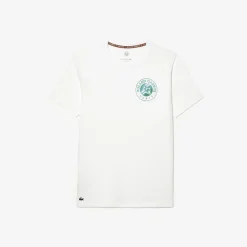 Roland-Garros T-shirts & Tank Tops|T-shirts|Lacoste for Unisex T-shirt - White