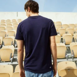Roland-Garros T-shirts|Lacoste for man t-shirt - Navy