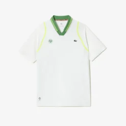 Roland-Garros Men Tennis Outfit|Men Tennis Outfits|Lacoste for Daniil Medvedev Polo - Tarragon White