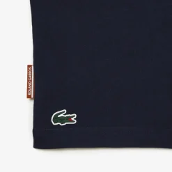 Roland-Garros T-shirts & Tank Tops|T-shirts|Lacoste for Unisex T-shirt - Navy