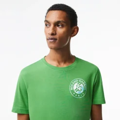 Roland-Garros T-shirts & Tank Tops|T-shirts|Lacoste for Unisex T-shirt - Tarragon