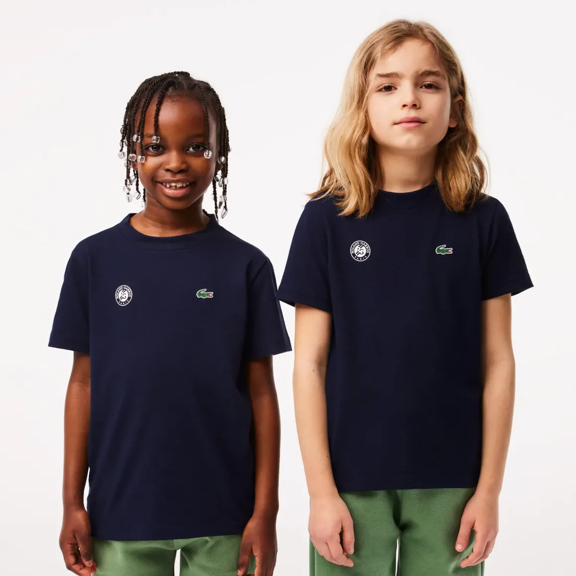 Roland-Garros Girls Outfit|Boys Outfit|Lacoste for kid t-shirt - Navy