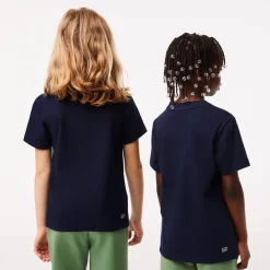 Roland-Garros Girls Outfit|Boys Outfit|Lacoste for kid t-shirt - Navy