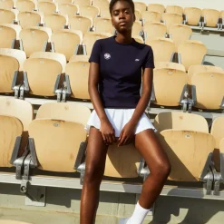 Roland-Garros T-shirts & Tank Tops|Lacoste for woman t-shirt - Navy