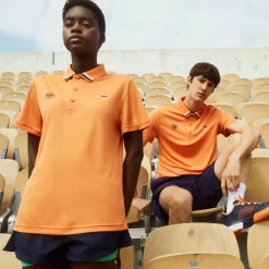 Roland-Garros Ball Boys Outfits|Women Tennis Outfit|Lacoste for ball boy or girl polo shirt - Orange