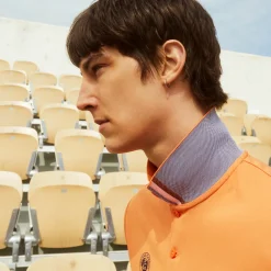 Roland-Garros Ball Boys Outfits|Women Tennis Outfit|Lacoste for ball boy or girl polo shirt - Orange