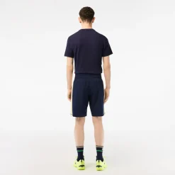 Roland-Garros Ball Boys Outfits|Men Tennis Outfit|Lacoste Men's Ball Boys Short for Roland Garros - Navy Beige