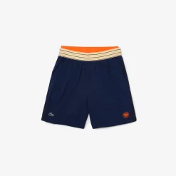 Roland-Garros Men Tennis Outfit|Men Tennis Outfits|Lacoste Sport Edition Men's Short for Roland Garros with integrated shorty - Marine