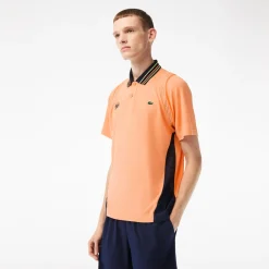 Roland-Garros Men Tennis Outfit|Men Tennis Outfits|Lacoste Sport Edition two-tone polo for Roland Garros ultra-dry - clay