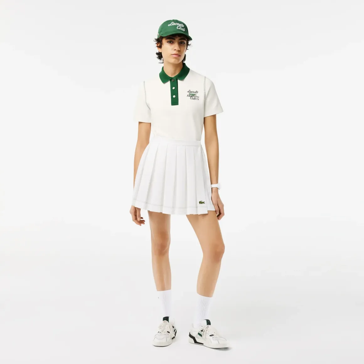 Roland-Garros Polos & Shirts|Lacoste Women's Polo for Roland Garros - White Green