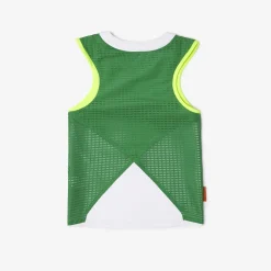 Roland-Garros Women Tennis Outfit|Women Tennis Outfits|Lacoste women's tank top for Roland Garros - White Green