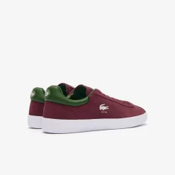 Roland-Garros Shoes|Lacoste x Roland Garros Baseshot Men Baskets - Burgundy