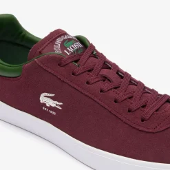 Roland-Garros Shoes|Lacoste x Roland Garros Baseshot Men Baskets - Burgundy
