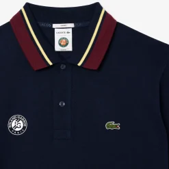 Roland-Garros Women Tennis Outfit|Women Tennis Outfits|Lacoste x Roland Garros Sport Edition Unisex Umpire Polo Shirt - Navy