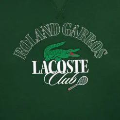 Roland-Garros Hoodies & Sweatshirts|Hoodies & Sweatshirts|Lacoste x Roland Garros Sportsuit Edition Unisex Sport Hoodie- Green
