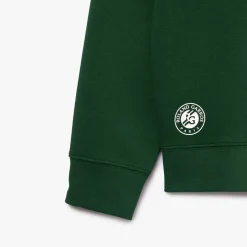 Roland-Garros Hoodies & Sweatshirts|Hoodies & Sweatshirts|Lacoste x Roland Garros Sportsuit Edition Unisex Sport Hoodie- Green