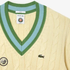 Roland-Garros Hoodies & Sweatshirts|Hoodies & Sweatshirts|Lacoste x Roland Garros Unisex Referee Sweater - Yellow