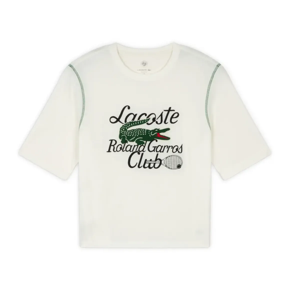 Roland-Garros T-shirts & Tank Tops|Lacoste x Roland Garros Woman T-shirt - White