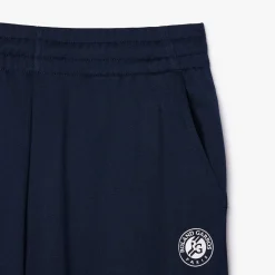 Roland-Garros Women Tennis Outfit|Women Tennis Outfits|Lacoste x Ball Women pant - Navy blue